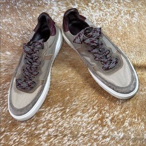 GOODMAN Sneakers EUC Men Brown Suede Leather Low Top Casual Laces Sz 9.5 Kicks